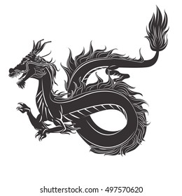 Dragon animal cartoon design