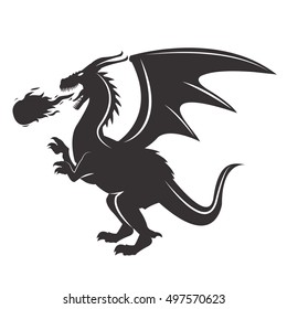 Dragon animal cartoon design