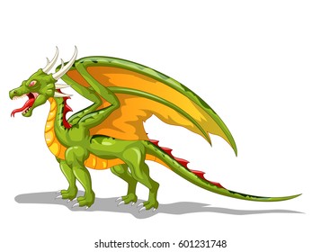 Dragon animal cartoon. Vector illustration