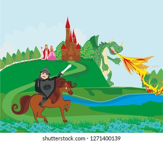 dragon attacks the kingdom