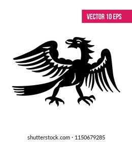 Dragon, bird set,  10 eps vector