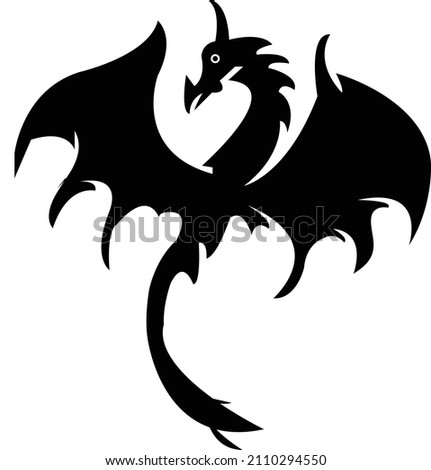 Dragon BLAK vector and icon