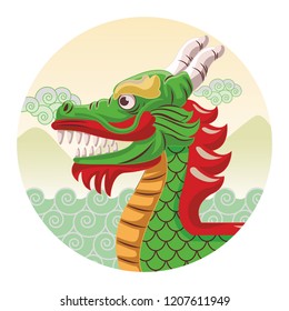 Dragon boat cartoon