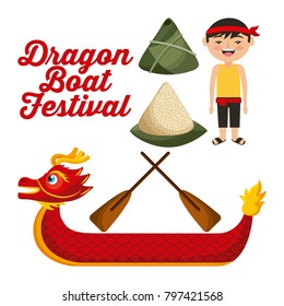 dragon boat festival chinese man rice dumpling