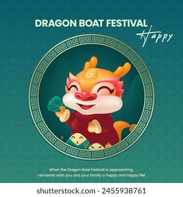 Dragon Boat Festival greetings design template