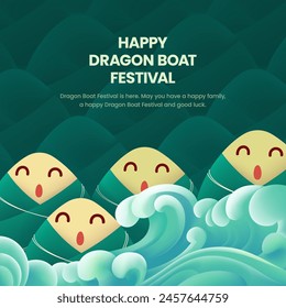 Dragon Boat Festival greetings design template