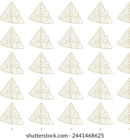 Dragon Boat Festival rice dumplings illustration pattern background. Translation: Chinese traditional May festival