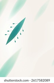 Dragon Boat Festival vertical illustration abstract dragon boat minimalistic background