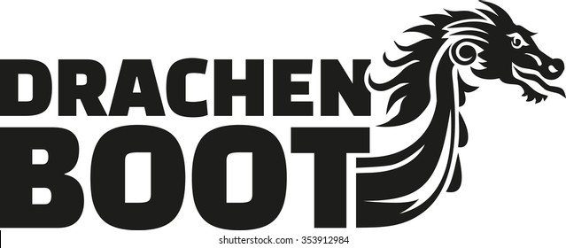 Dragon boat with dragon head german