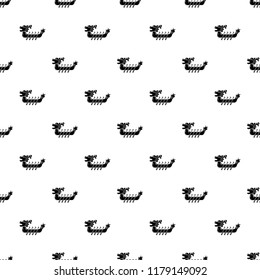 Dragon boat icon. Simple illustration of dragon boat vector icon for web