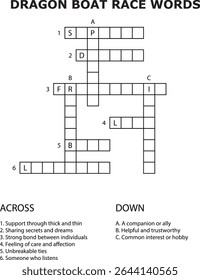And Dragon Boat Race Word Search Puzzle Worksheet Activity Game Education Classroom
