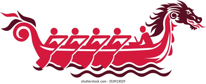 Dragon Boat Racing Pictogram