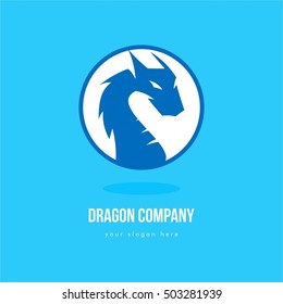 DRAGON BUSINESS COMPANY LOGO TEMPLATE EMBLEM