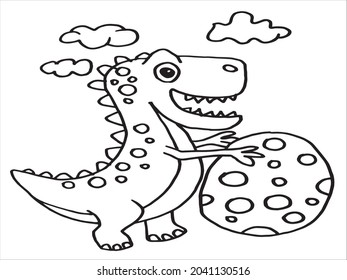 DRAGON CARTOON COLORING PAGE, ANIMAL COLORING PAGE, HALLOWEEN COLORING PAGE,