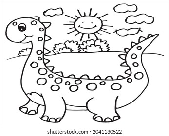 DRAGON CARTOON COLORING PAGE, ANIMAL COLORING PAGE, HALLOWEEN COLORING PAGE,