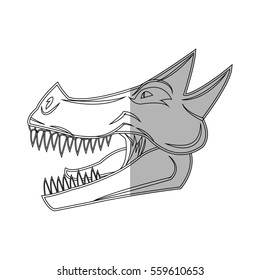 Dragon cartoon icon