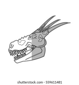 Dragon cartoon icon
