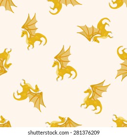 dragon , cartoon seamless pattern background