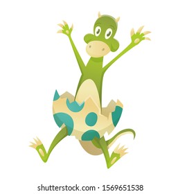 Dragon cartoon vector cute dragonfly dino character baby dinosaur for kids fairytale dino illustration isolated on white background.
