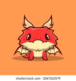 dragon cartoon vector icon illustration