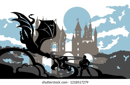 Dragon carved pattern