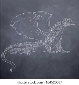 dragon chalkboard