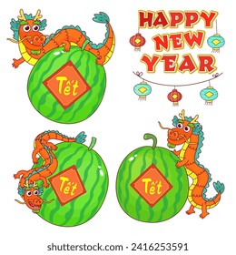 Dragon character for Vietnam New Years.