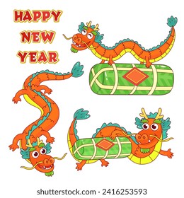 Dragon character for Vietnam New Years.