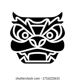 dragon Chinese icon or logo isolated sign symbol vector illustration - high quality black style vector icons
