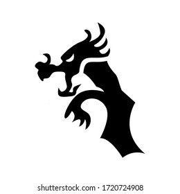 dragon Chinese icon or logo isolated sign symbol vector illustration - high quality black style vector icons
