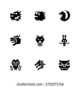 dragon Chinese icon or logo isolated sign symbol vector illustration - Collection of high quality black style vector icons
