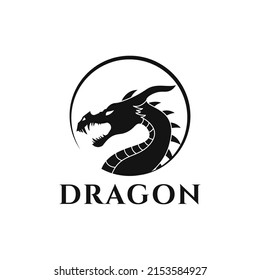 Dragon Circle Logo Vector Design Template Stock Vector (Royalty Free ...