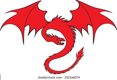 Dragon Clip Art Vector Illustration Stock Vector (Royalty Free ...