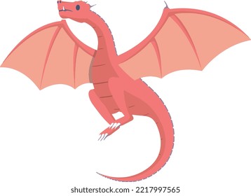 Dragon closeup vector illustration and drawing colorful dragon chinese festival traditional 3d art isolated silhouette graphics monster.
