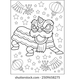 dragon coloring book page for kids and adults creative coloring mindful relaxation activity