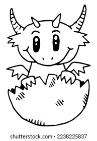DRAGON COLORING PAGE FOR KIDS