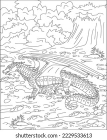 dragon coloring page for kids and adults