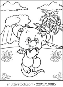 Dragon Coloring Pages For Kids