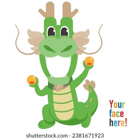 A dragon costume to use with a face photo _ Motivation