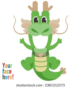 Dragon costume to use with a photo of your face _ I am happy