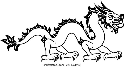 A dragon, could be a Chinese zodiac horoscope astrology animal year sign