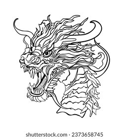 Dragon Creation: Colouring Book for Creative Adventures. Fun and Exciting Dragon Image. Print