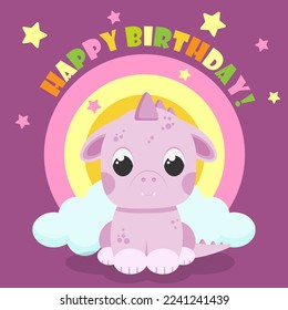 Dragon lindo personaje de niño, ilustración vectorial
