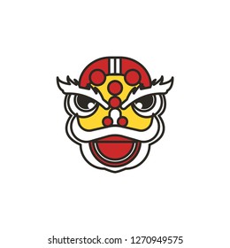 dragon dance icon full colors