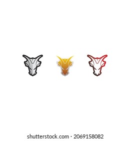 Dragon design logo vector icon illustration design logo template fantasy animals