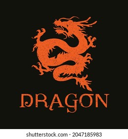 Dragon design for modern  t-shirt 