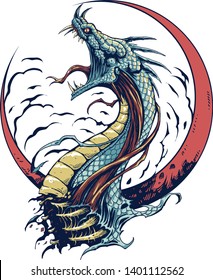 The Dragon design for tee.