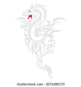 dragon digital vector image on white background