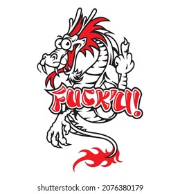 dragon digital vector image on white background