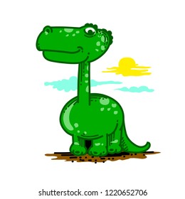 Dragon Dinosaur Monster Vector Illustration Clipart